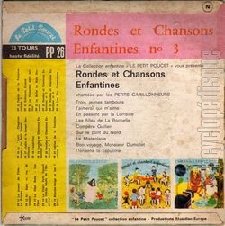 [Pochette de Rondes enfantines n3 (JEUNESSE) - verso]