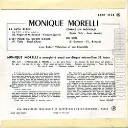 [Pochette de Monique Morelli chante Frhel (Monique MORELLI) - verso]