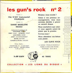 [Pochette de Nicole (Les GUN’S ROCK) - verso]