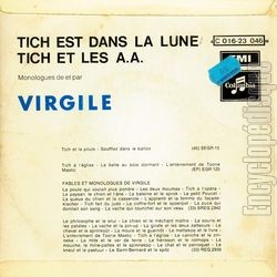 [Pochette de Tich est dans la lune (VIRGILE) - verso]