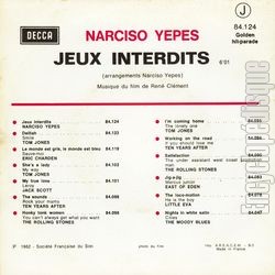[Pochette de Narciso Yepes -  Jeux interdits  (Les FRANCOPHILES) - verso]