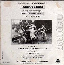 [Pochette de Afrique, souviens-toi ! (FLASH BACK) - verso]