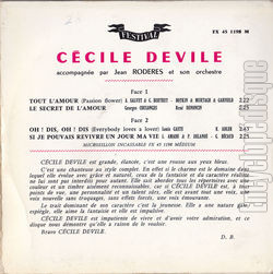 [Pochette de Tout l’amour (Ccile DEVILE) - verso]