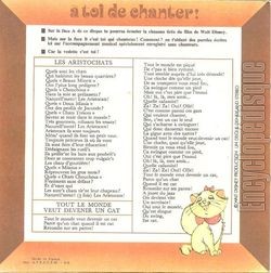 [Pochette de Les aristochats () - verso]
