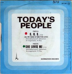 [Pochette de S.O.S. (TODAY&rsquo;S PEOPLE) - verso]