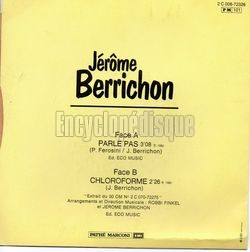 [Pochette de Parle pas (Jrme BERRICHON) - verso]
