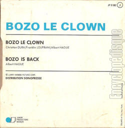 [Pochette de Bozo le clown (T.V. (Tlvision)) - verso]