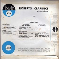 [Pochette de Piano rythme (Roberto CLARENCE) - verso]