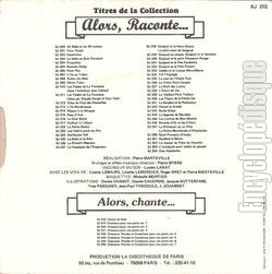 [Pochette de Cendrillon (JEUNESSE) - verso]