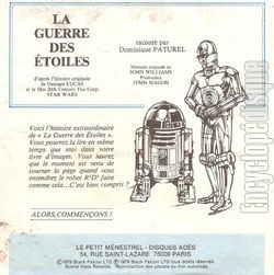 [Pochette de La guerre des toiles (JEUNESSE) - verso]