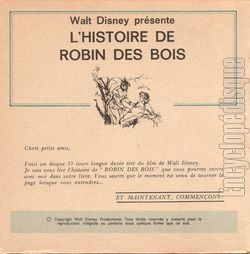 [Pochette de Robin des bois (JEUNESSE) - verso]