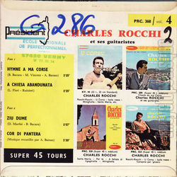 [Pochette de Vol. 4 - Hymne  ma Corse (Charles ROCCHI) - verso]
