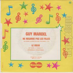 [Pochette de Ne regarde pas les filles (Guy MARDEL) - verso]