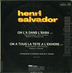[Pochette de On l’a dans l’baba (Henri SALVADOR) - verso]