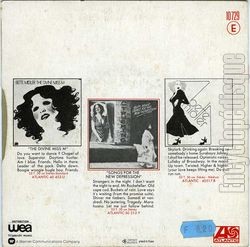 [Pochette de Bette MIDLER -  Samedi et vendredi  (Les FRANCOPHILES) - verso]