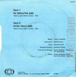 [Pochette de Te retourne pas (Henri LORENC) - verso]