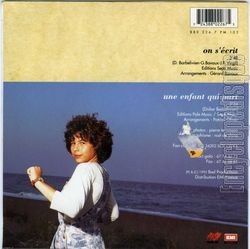 [Pochette de On s’crit (FANNY) - verso]