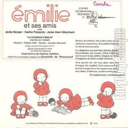[Pochette de milie et ses amis (T.V. (Tlvision)) - verso]