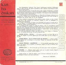 [Pochette de Kan ha diskan (Catherine GUERN et Loeiz ROPARS) - verso]