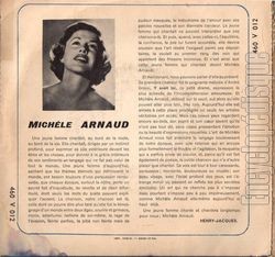 [Pochette de Avec ce soleil (Michle ARNAUD) - verso]