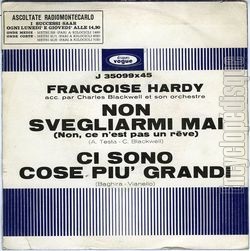 [Pochette de Non svegliarmi mai (Franoise HARDY) - verso]