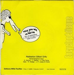 [Pochette de Fill le crocodile (BOISSON-PAYET) - verso]