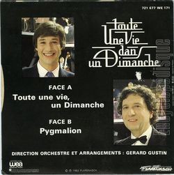 [Pochette de Toute une vie dans un dimanche (T.V. (Tlvision)) - verso]