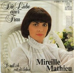 [Pochette de Die liebe einer frau (Mireille MATHIEU)]