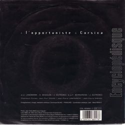 [Pochette de L’opportuniste (en public) (Jacques DUTRONC) - verso]