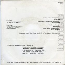 [Pochette de L’autre plante (L’AUTRE PLANTE) - verso]
