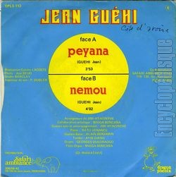 [Pochette de Peyana (Jean GUHI) - verso]