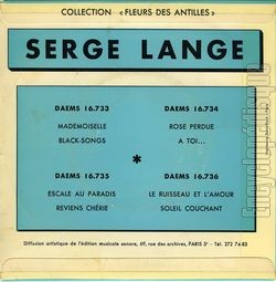 [Pochette de Mademoiselle (Serge LANGE) - verso]