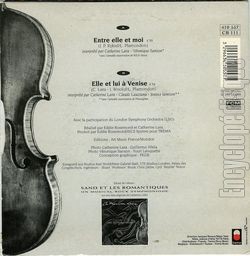 [Pochette de Entre elle et moi (Catherine LARA et Vronique SANSON) - verso]