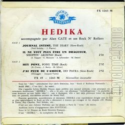 [Pochette de Hey Pony (HDIKA) - verso]