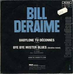 [Pochette de Babylone tu dconnes (Bill DERAIME) - verso]