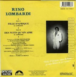 [Pochette de Fille d’Afrique (Rino LOMBARDI) - verso]
