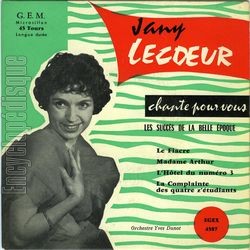 [Pochette de Le fiacre (Jany LECOEUR)]