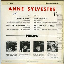 [Pochette de Lazare et Ccile (Anne SYLVESTRE) - verso]