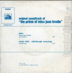 [Pochette de The prime of Miss Jean Brodie (B.O.F.  Films ) - verso]
