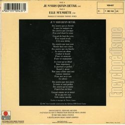[Pochette de Je n’suis qu’un dtail (Thierry AYMS) - verso]