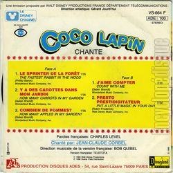 [Pochette de Les copains de Winnie (N 2 - Coco lapin) (T.V. (Tlvision)) - verso]