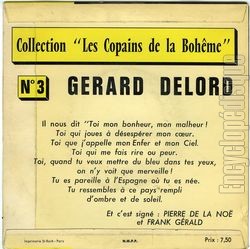 [Pochette de Les copains de la bohme n 3 (Grard DELORD) - verso]