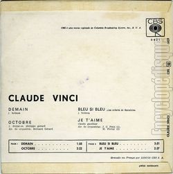 [Pochette de Demain (Claude VINCI) - verso]