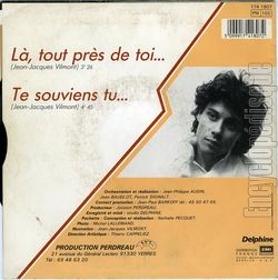 [Pochette de L, tout prs de toi… (Jean-Jacques VILMONT) - verso]
