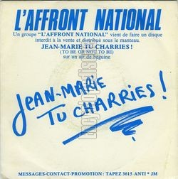 [Pochette de Jean-Marie, tu charries ! (L’AFFRONT NATIONAL)]