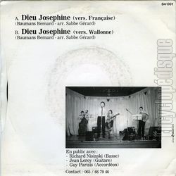 [Pochette de Dieu Josphine (Bernard BAUMANS) - verso]