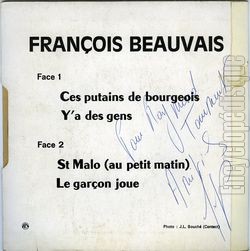 [Pochette de Ces putains de bourgeois (Franois BEAUVAIS) - verso]