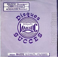 [Pochette de Majestic (GABIN et son orchestre, LES DYNAMIQUES) - verso]