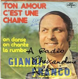 [Pochette de Ton amour c’est une chaine (Gianni FRANCO) - verso]