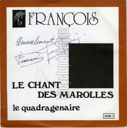 [Pochette de Le chant des Marolles (FRANOIS)]